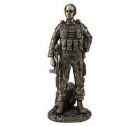 Veronese Defend and Serve Female Soldier Bronze Finish Statue