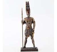 Veronese Design 10 5/8 Inch Tall Amun Ancient Egyptian King of Gods Resin Statue Bronze Finish