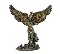 Veronese Design 11 3/8" Egyptian Goddess Isis Resin Sculpture Cast Bronze Finish