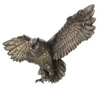 Veronese Design 21 5/8 Inch Steampunk Owl Open Wings Cold Cast Resin Bronze Finish Animal Wall Sculpture Plaque