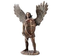 Veronese Design 28 3/4 Inch Saint Michael Archangel Sword and Shield Cold Cast Resin Bronze Finish Sculpture