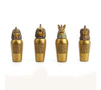 Veronese Design 3 1/2" Egyptian Canopic Jars Miniatures (Set of Four) Resin Figurine