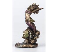 Veronese Design 3 1/2 Inch Yemaya Santeria Orisha Mother of All and Goddess of The Ocean Cast Resin Hand Painted Antique Bronze Finish Statue Home Decor