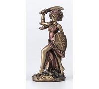 Veronese Design 3 3/4 Inch Obba Santeria Orisha God of Rivers Hand Painted Cast Resin Antique Bronze Finish Statue Home Decor
