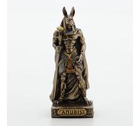 Veronese Design 3 3/8 Inch Anubis Egyptian God of The Dead Resin Miniature Hand Painted Bronze Finish Figurine