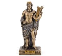 Veronese Design 3 3/8 Inch Greek God Apollo Resin Hand Painted Bronze Finish Miniature Figurine