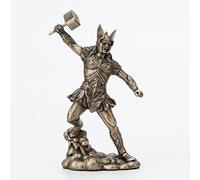 Veronese Design 4 1/2" Thunder God Thor Norse Viking Figurine Painted Resin Miniature Statue