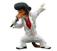 Veronese Design 4 3/4 Inch The Hound Dog Rock N Roll Super Star Polyresin Hand Painted Animal Figurine
