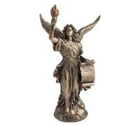 Veronese Design 4 3/8 Inch Uriel The Archangel of Wisdom Polystone Hand Painted Bronze Finish Miniature Collectible Figurine