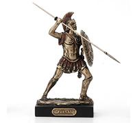 Veronese Design 4 7/8" Spartan Warrior Miniature Figurine Hand Painted Resin Statue