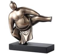 Veronese Design 4.9" Abstract Sumo Stomp Japanese Artistic Statue Cast Resin Antique Bronze Finish Sculpture