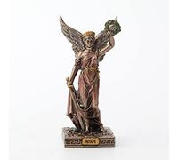 Veronese Design 4 Inch Nike Greek Goddess of Victory Resin Miniature Figurine Hand Painted Bronze Finish