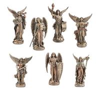 Veronese Design 4 The Seven Archangel Set Polystone Hand Painted Bronze Finish Collectible Figurine Home Decor