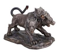 Veronese Design 5 1/4 Inch Cerberus The Three Headed Hound of Hades Cold Cast Resin Bronze Finish Collectible Figurine Home Decor Statue