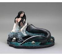 Veronese Design 5 7/8 Inch Sirens Lament by Anne Stokes Hand Painted Resin Mermaid Statue Home Decor