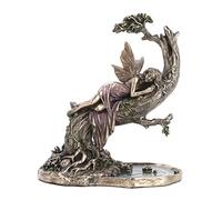 Veronese Design 6 1/2" Siesta Fairy Cold Cast Resin Antique Bronze Finish Statue