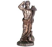 Veronese Design 6 1/4 Inch Dionysus Greek God of Wine Cold Cast Resin Antique Bronze Finish Sculpture