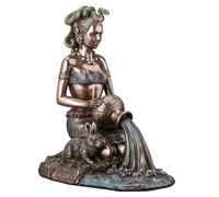 Veronese Design 6 1/4 Ix Chel Mayan Jauar Goddess of Midwifery and Medicine Cold Cast Resin Bronze Finish