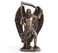 Veronese Design 7 1/4 Inch Tall Chrono The Greek God of Time Cold Cast Resin Bronze Finish Sculpture