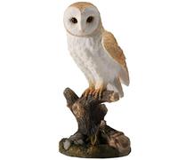 Veronese Design 7 7/8 Barn Owl Standing On Branch Resin Animal Figurine