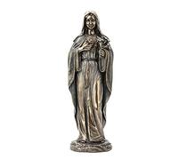 Veronese Design 8 1/8" Tall Immaculate Heart of Mary Cold Cast Bronzed Resin Sculpture Religious Figurine Spiritual Collectibles