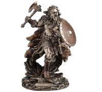 Veronese Design 8 3/4 Inch Viking Berserker Ragnar's Charge Cold Cast Resin Bronze Finish Statue Nordic Home Decor Sculpture