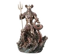 Veronese Design 8 7/8 Inch Oceanus The Primordial Titan of Water Cold Cast Resin Bronze Finish Sculpture