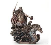 Veronese Design 9 1/2 Inch Manannan Mac Lir Irish God of The Sea Cold Cast Resin Statue Bronze Finish