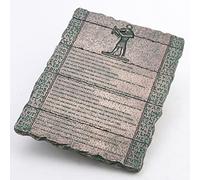 Veronese Design 9 1/2 Inch The Emerald Tablet of Hermes Cold Cast Resin Bronze Finish Home Decor Sculpture