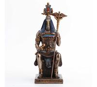 Veronese Design 9 1/4 Inch Thoth Egyptian God of Wisdom Cold Cast Resin Brozne Finish Statue Home Decor Statue