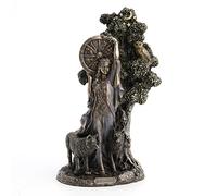 Veronese Design 9.5" Arianrhod The Goddess of Fate Cold Cast Resin Antique Bronze Finish Statue