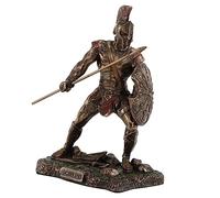Veronese Design Achilles Rage Trojan War Hero Achilleus Holding Spear and Shield Statue