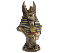 Veronese Design Ancient Egyptian Jackal God Anubis Bronze Finished Bust Statue