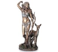 Veronese Design Artemis Goddess of Hunting and Wilderness Bronze Finished Statue