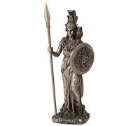 Veronese Design 6 1/2 Athena The Greek Goddess of Wisdom Resin Sculpture Cold Cast Bronze Finish