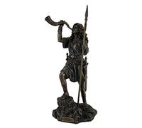 Veronese Design Boudica Warrior Queen of Iceni Holding Spear Blowing Celtic Horn Statue