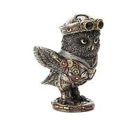 Veronese Design Bronze Finish Dixie Cup Steampunk Submarine Sailor Owl Statue