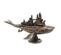 Veronese Design Bronze Finish Steampunk Fifty Two Hertz Galactic Whale Warship Tabletop Statue
