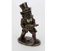 Veronese Design Bronze Finish Steampunk Stagecoach Gentleman Fox Bandit Statue