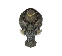 Veronese Design Bronze Finished Viking Warrior Vegvisir Wall Clock 11.25 Inches High