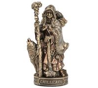 Veronese Design Cailleach The Celtic Goddess of Winter and Storm Polyresin Hand Painted Bronze Finish Home Decor Miniature Collectible Figure 3.5"