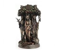VERONESE Design Danu Irish Triple Goddess of the Tuatha De Danann Bronze Finish Statue