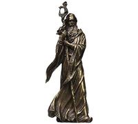Veronese Design Grand Wizard Merlin w/Dragon Staff Bronze Finish Statue