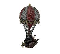 Veronese Design Hand Painted Steampunk Hot Air Balloon Fantasy Statue