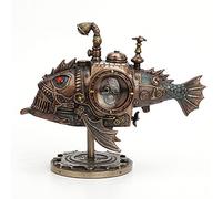 Veronese Design Hand Painted Steampunk Submarine Sci-fi Fantasy Statue