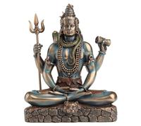 Veronese Design Hindu God Shiva Lord of Divine Energy Holding Trident and Damaru Statue