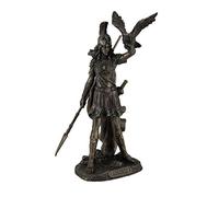 Veronese Design JFSM INC Athena - Greek Goddess Of Wisdom And War with Owl Statue