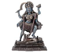Veronese Design Kali Hindu Goddess Standing On Lord Shiva Statue