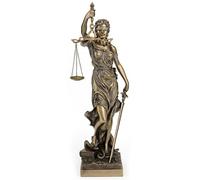 Veronese Design Large Bronze Finish Lady Justice 18 Inch Statue Sculpture