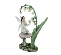 Veronese Design Lily of the Valley Flower Fairy Statue by Artist Rachel Anderson 11 Inch